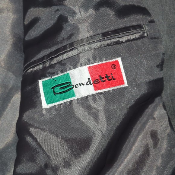 Bendetti Suit Blazer Jacket - Length 34 - Shoulders 20 - Arm Pits 23.5 - Picture 5 of 10